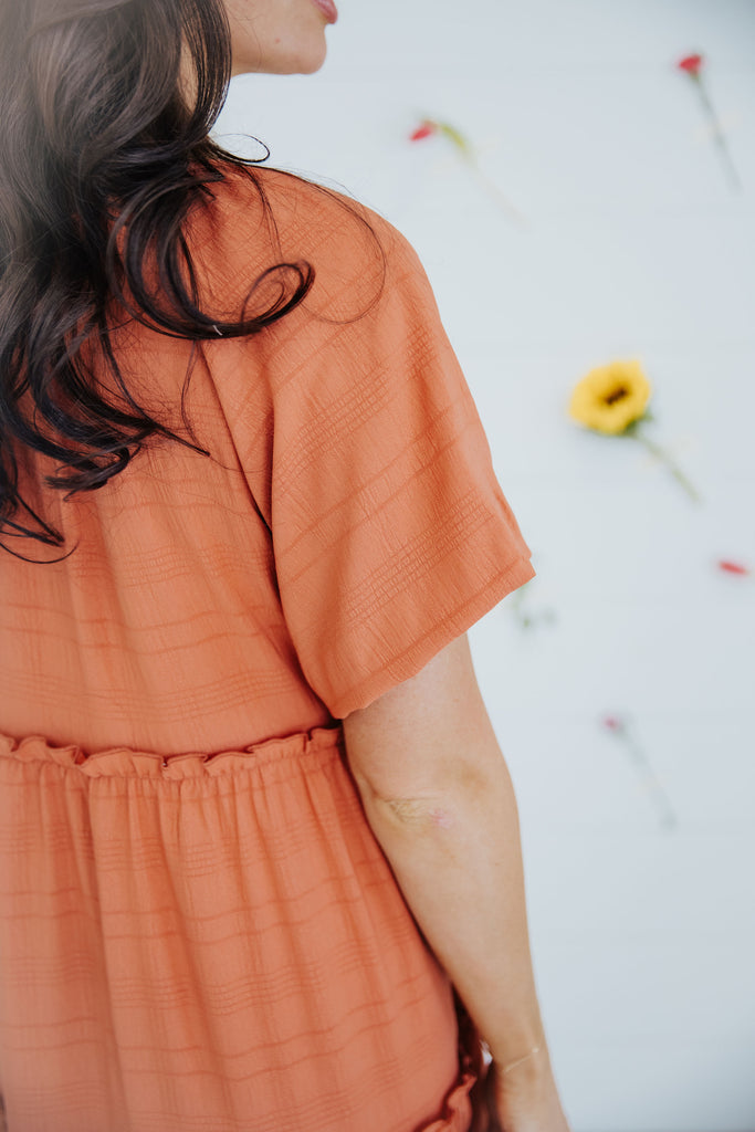 The Serena Maxi Dress in Paprika