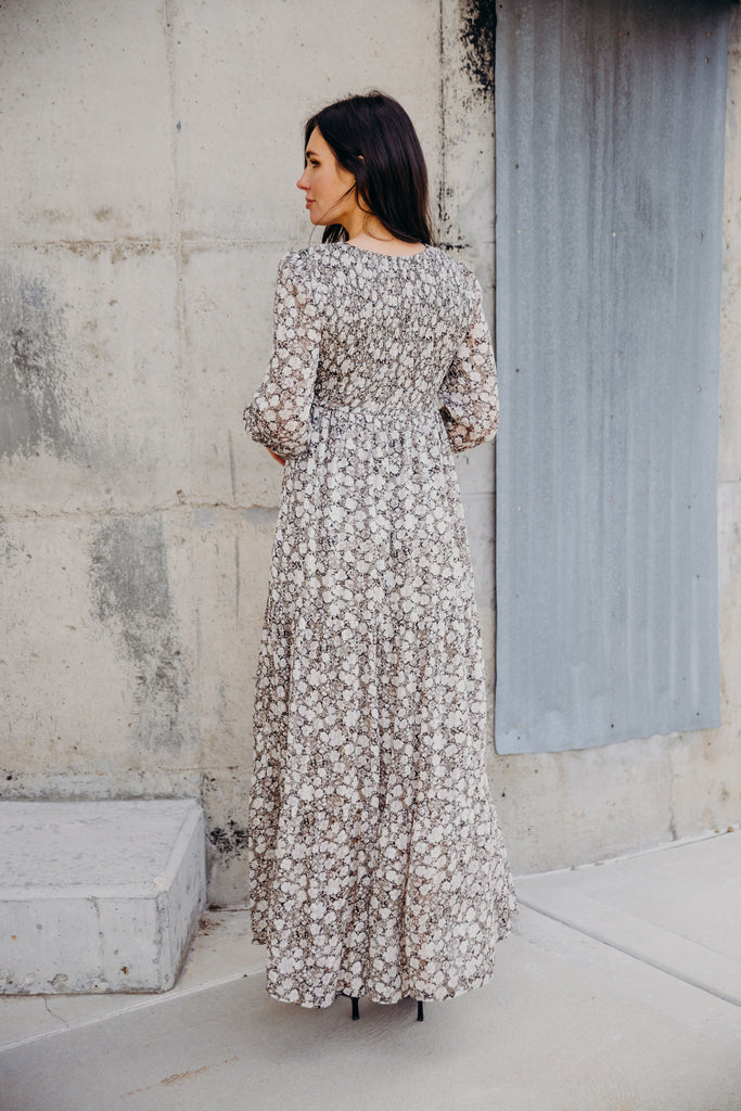 The September Maxi Dress in Silver Harmony