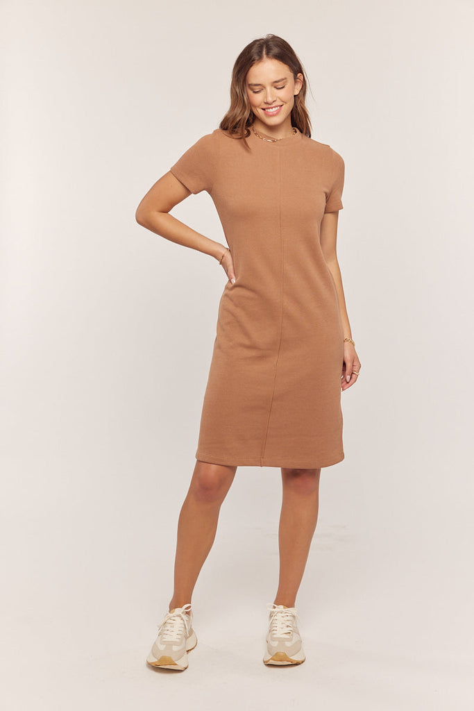 The Kela Knit Dress in Mocha