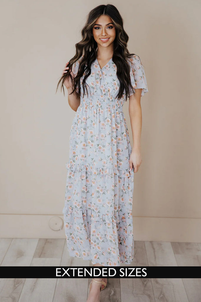 The Jessa Maxi Dress in Bluebell