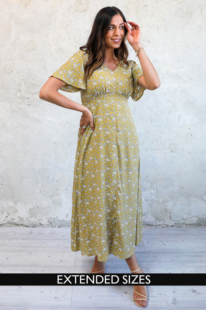 The Rhodes Maxi Dress in Dandelion