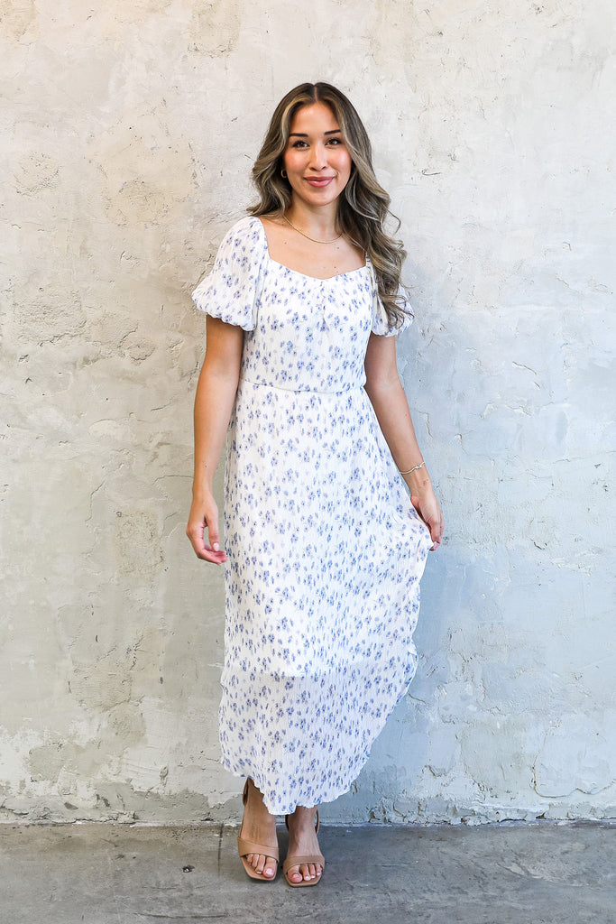 The Rae Maxi Dress in Cloud Blue