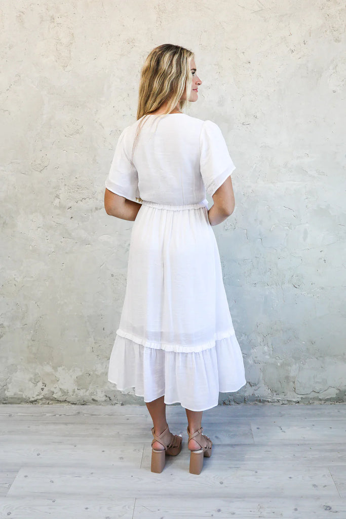 The Tess Maxi Dress in White