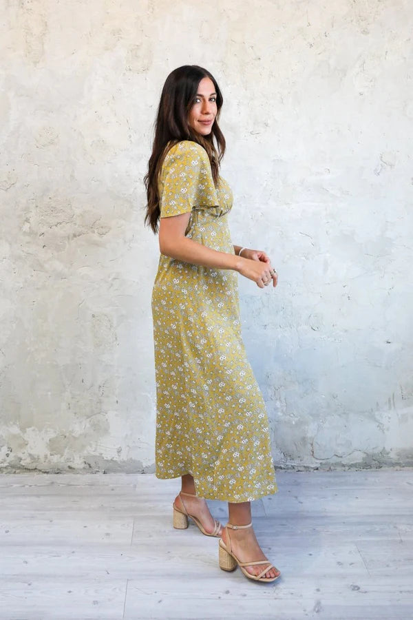 The Rhodes Maxi Dress in Dandelion