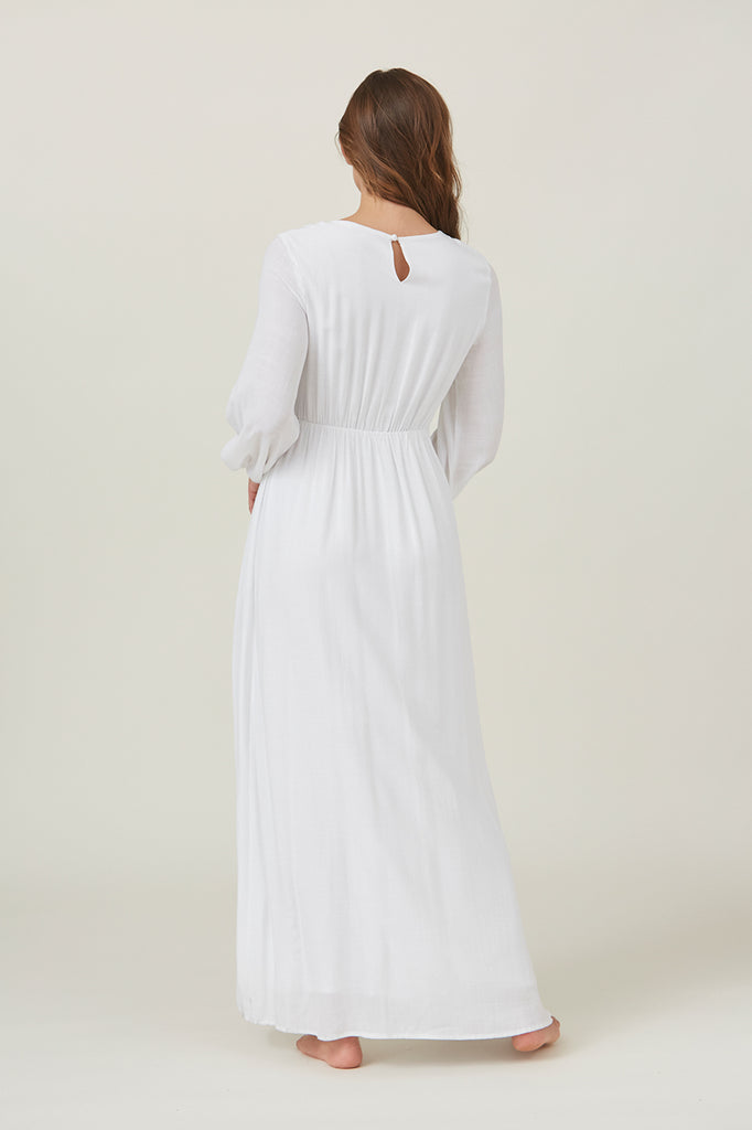 The May Lace Trim Temple Dress