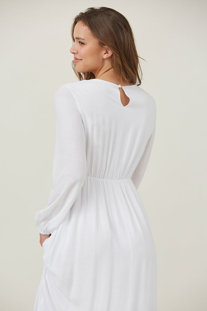 The May Lace Trim Temple Dress