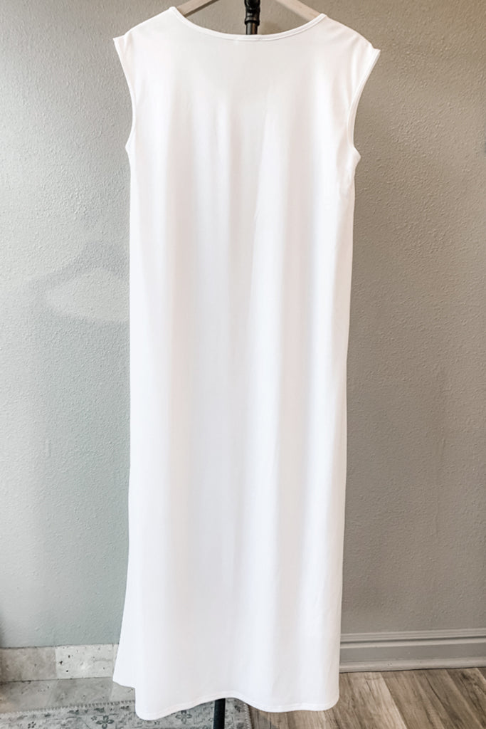 Full Length White Slip with Pocket